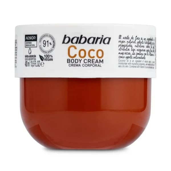 Crema corporal coco Babaria bote 400 ml - 0.4 l - Imagen del producto en Findit