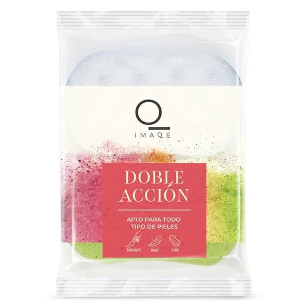 Esponjas de baño exfoliante suave Imaqe de Dia bolsa 2 unidades - 2 ud - Imagen del producto en Findit