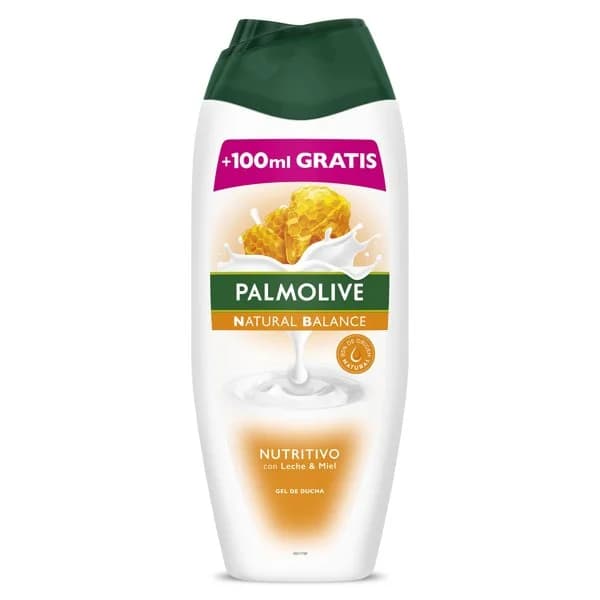 Gel de ducha leche y miel Palmolive NB botella 600 + 100 ml - 0.6 l - Imagen del producto en Findit