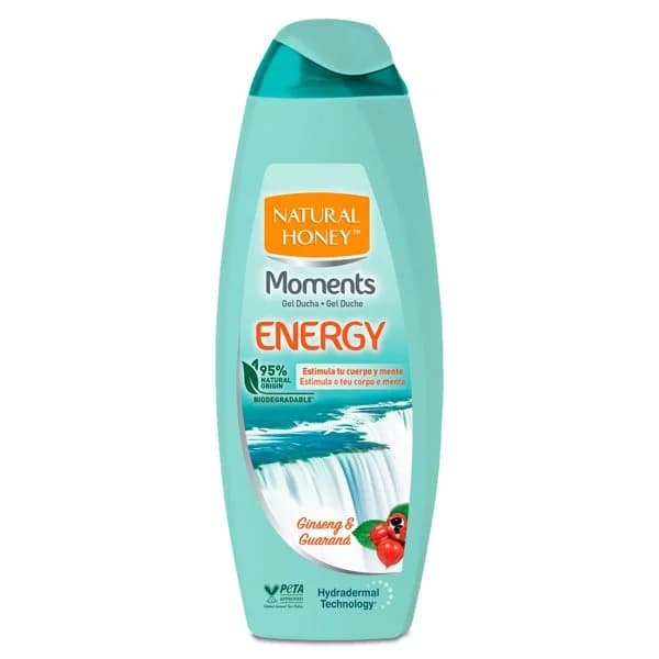 Gel de ducha energy moment Natural Honey botella 600 ml - 1 ud - Imagen del producto en Findit