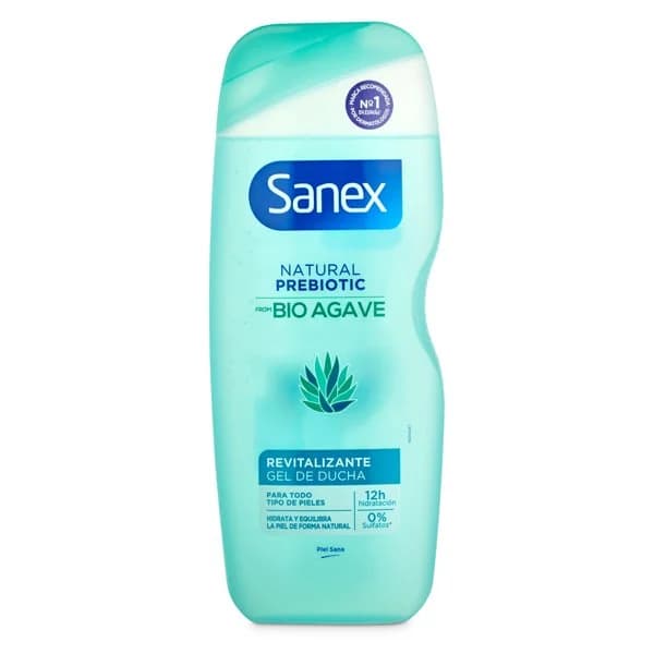 Gel de ducha prebiótico Bio Agave revitalizante Sanex botella 600 ml - 1 ud - Imagen del producto en Findit