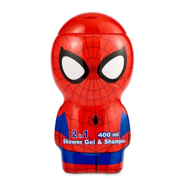 Gel de ducha y champú Spiderman botella 400 ml - 0.4 l - Imagen del producto en Findit