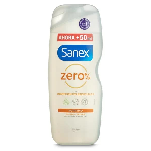 Gel de ducha nutritivo piel seca Sanex Neutro 600 ml - 0.6 l - Imagen del producto en Findit