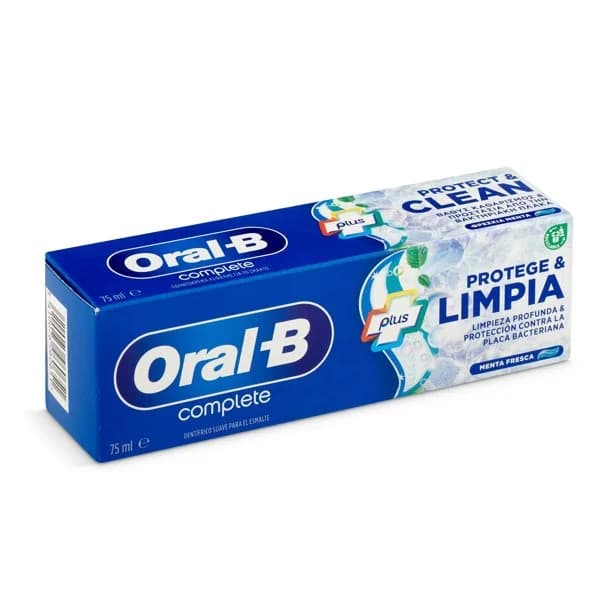 Pasta de dientes complete con enjuague bucal Oral-B tubo 75 ml - 1 ud - Imagen del producto en Findit