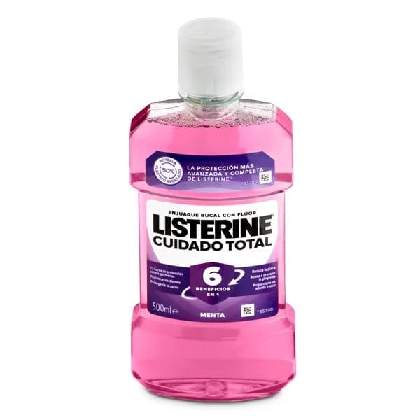 Enjuague bucal cuidado total Listerine botella 500 ml - 0.5 l - Imagen del producto en Findit