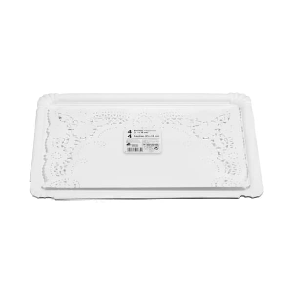 Bandeja de cartón rectangular Bosque Verde - 4 ud - Imagen del producto en Findit