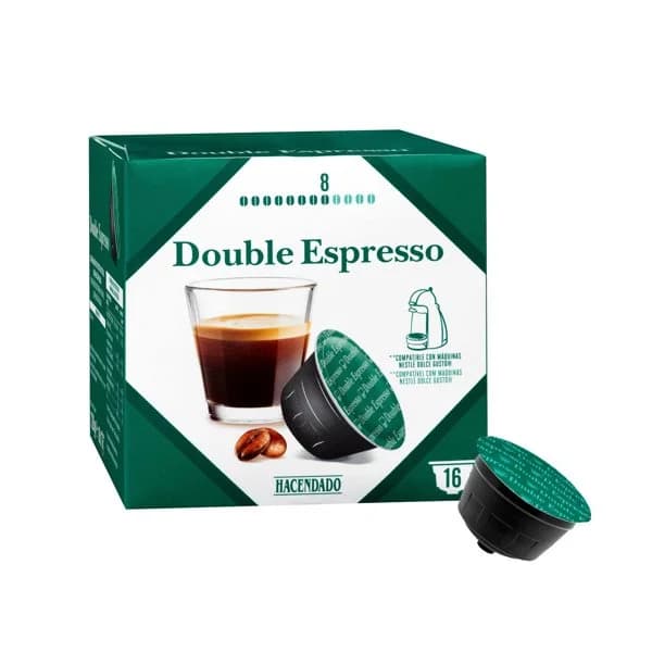 Café en cápsula doble espresso Hacendado - 15.99 ud - Imagen del producto en Findit