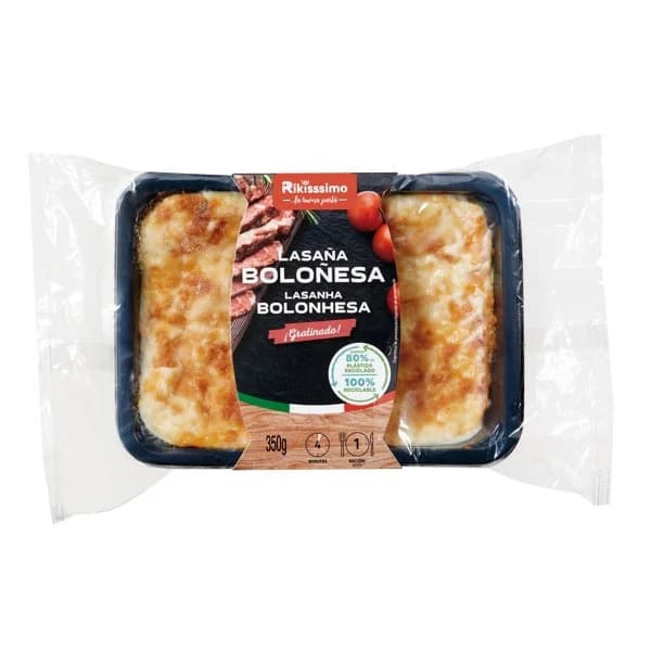 Lasaña Boloñesa Gratinada Refrigerada 350G - 0.35 kg - Imagen del producto en Findit