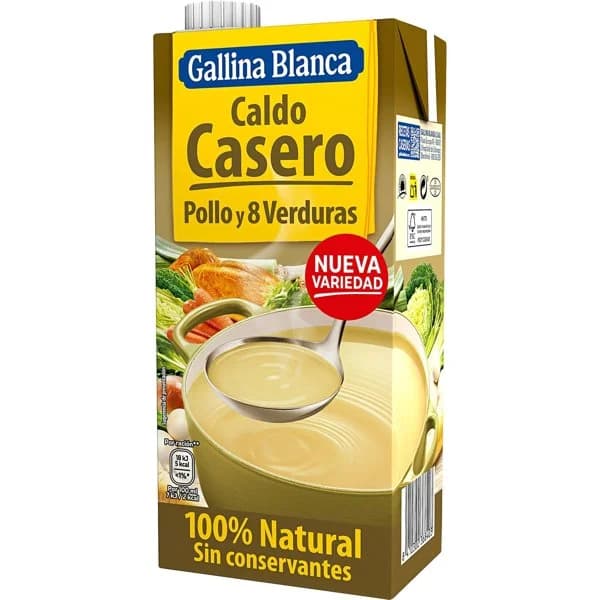 Caldo de pollo con verduras 1 l - 1 l - Imagen del producto en Findit