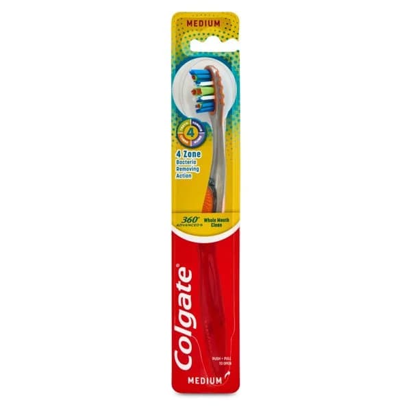 Cepillo de dientes 360° Advanced medio Colgate blister 1 unidad - 1 ud - Imagen del producto en Findit