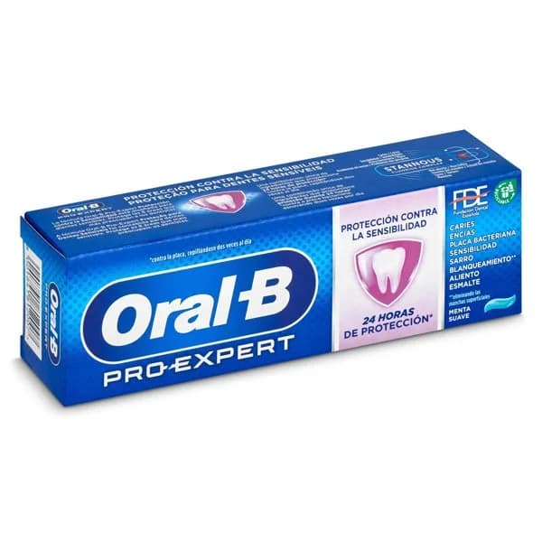 Pasta de dientes pro-expert sensibilidad + blanqueamiento Oral-B tubo 75 ml - 1 ud - Imagen del producto en Findit