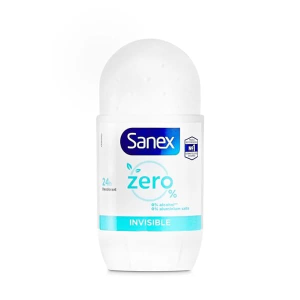 Desodorante roll-on antimanchas invisible Sanex Zero% bote 50 ml - 0.05 l - Imagen del producto en Findit