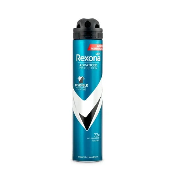 Desodorante spray hombre invisible Rexona spray 200 ml - 0.2 l - Imagen del producto en Findit