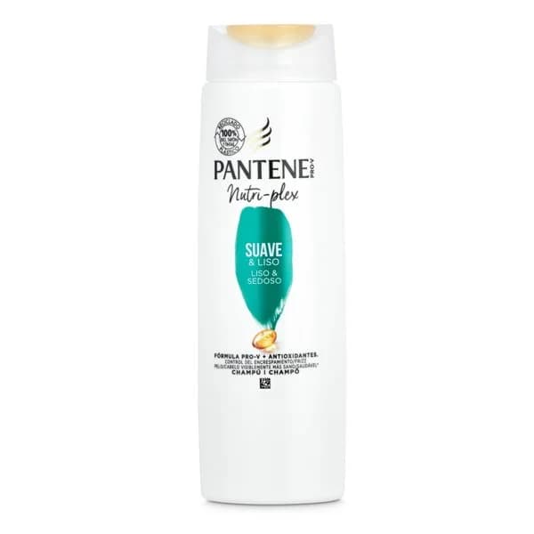 Champú suave y liso Pantene botella 225 ml - 1 ud - Imagen del producto en Findit
