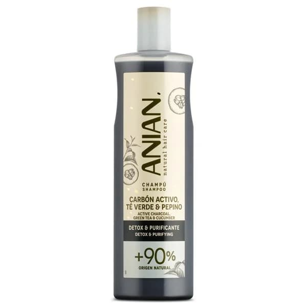 Champú carbón activo Anian botella 400 ml - 0.4 l - Imagen del producto en Findit