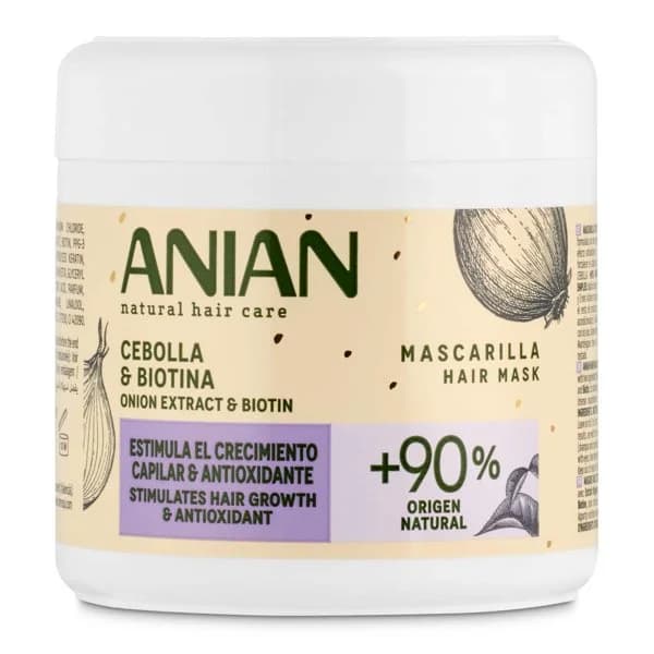 Mascarilla cebolla y biotina Anian bote 350 ml - 1 ud - Imagen del producto en Findit