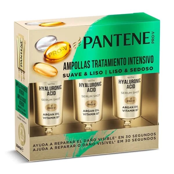Ampollas liso extremo 1 min Pantene caja 3 unidades - 1 ud - Imagen del producto en Findit