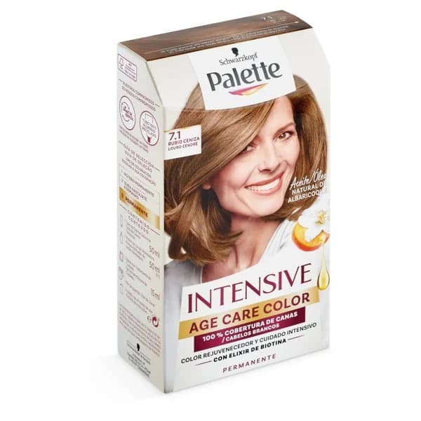 Tinte intensive age color 7.1 rubio ceniza Palette caja 1 unidad - 1 ud - Imagen del producto en Findit