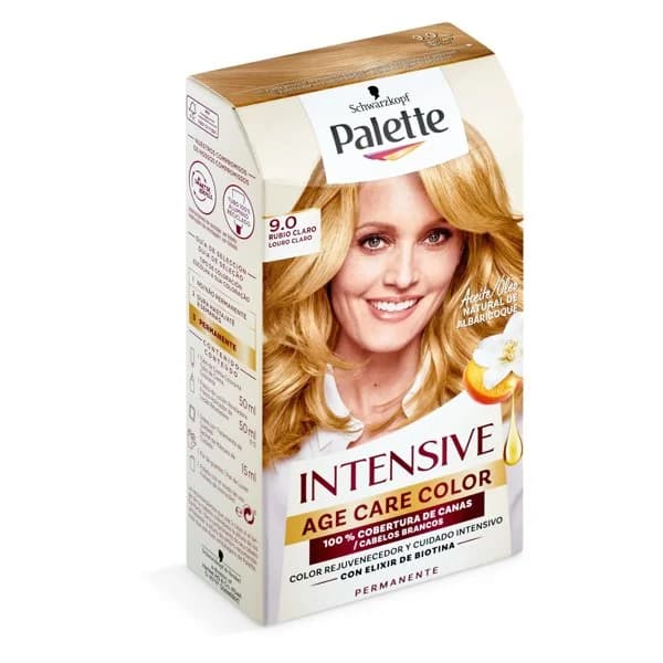 Tinte intensive age color 9.0 rubio claro Palette caja 1 unidad - 1 ud - Imagen del producto en Findit