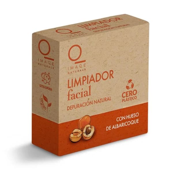 Limpiador facial sólido exfoliante con hueso de albaricoque Imaqe de Dia caja 50 g - 0.05 kg - Imagen del producto en Findit