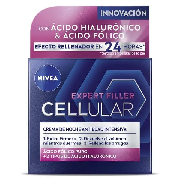 Crema facial de noche antiedad intensiva Nivea Cellular frasco 50 ml - 0.05 l - Imagen del producto en Findit