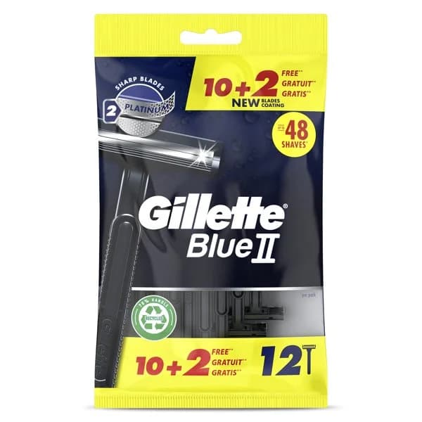 Maquinilla de afeitar desechable Gillette Blue II bolsa 12 unidades - 11.98 ud - Imagen del producto en Findit