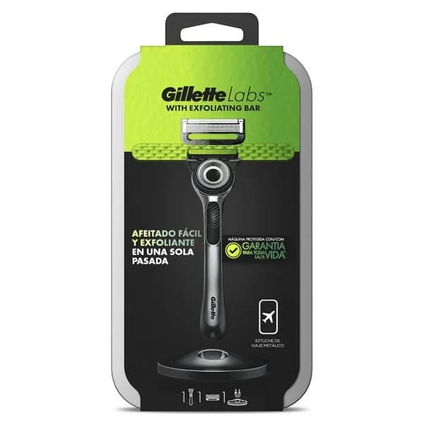 Maquinilla de afeitar Gillette Labs 1 unidad + estuche de viaje - 1 ud - Imagen del producto en Findit