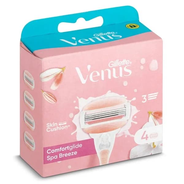 Maquinilla confortglide spa breeze recambio Gillette Venus blister 4 unidades - 4 ud - Imagen del producto en Findit