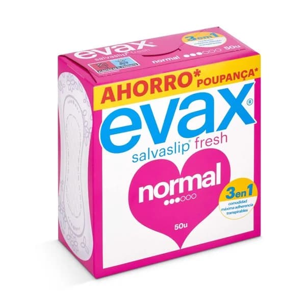 Protegeslips normal Evax 50 unidades - 46.5 ud - Imagen del producto en Findit