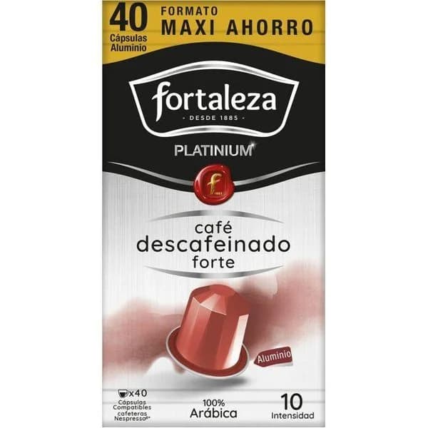 Café descafeinado compatible Nespresso FORTALEZA, caja 40 uds - 40 ud - Imagen del producto en Findit
