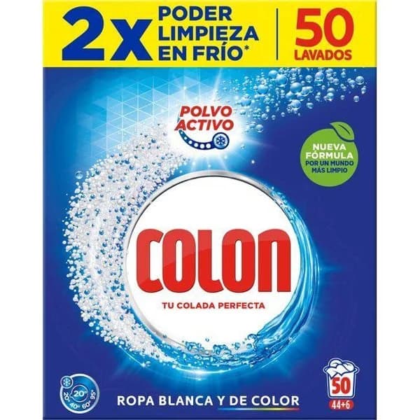 Detergente en polvo COLON,  maleta 50 dosis - 50 ud - Imagen del producto en Findit