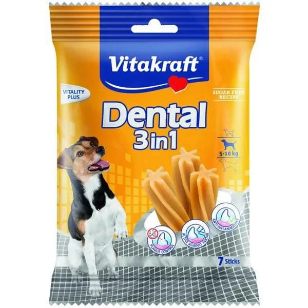 Snack dental 2en1 perro pequeño VITAKRAFT, paquete 120 g - 0.12 kg - Imagen del producto en Findit