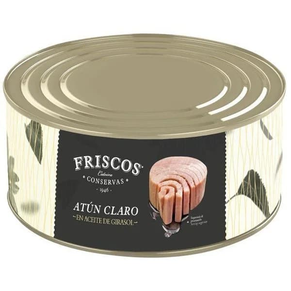 Atún claro en aceite de girasol FRISCOS, lata 900 g - 1 ud - Imagen del producto en Findit