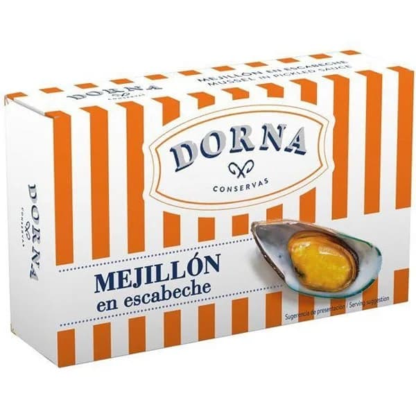 Mejillón en escabeche DORNA, lata 111 g - 1 ud - Imagen del producto en Findit