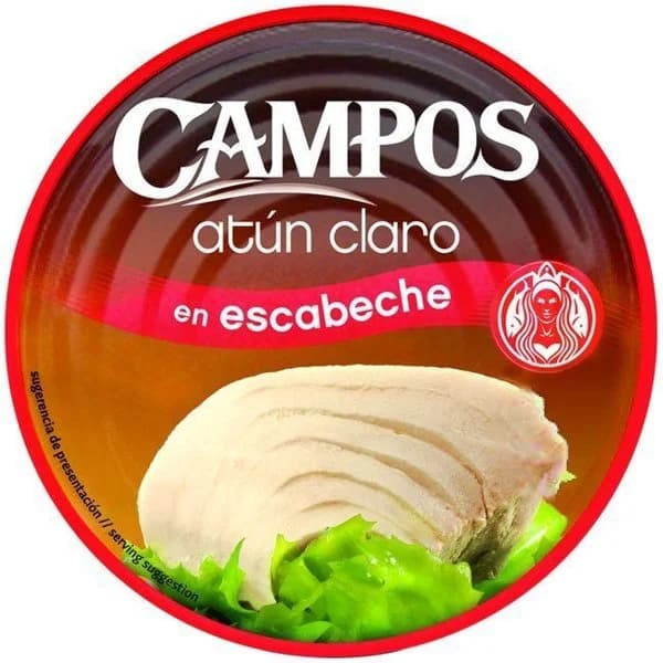 Atún claro en escabeche CAMPOS, lata 160 g - 1 ud - Imagen del producto en Findit