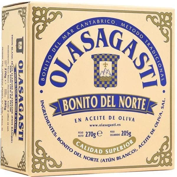 Tronco de bonito en acete de oliva OLASAGASTI, lata 270 g - 1 ud - Imagen del producto en Findit