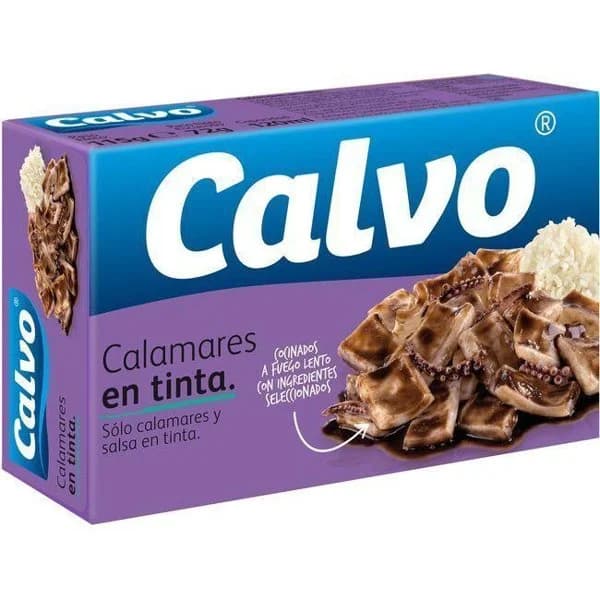 Calamares en su tinta CALVO, lata 115 g - 1 ud - Imagen del producto en Findit