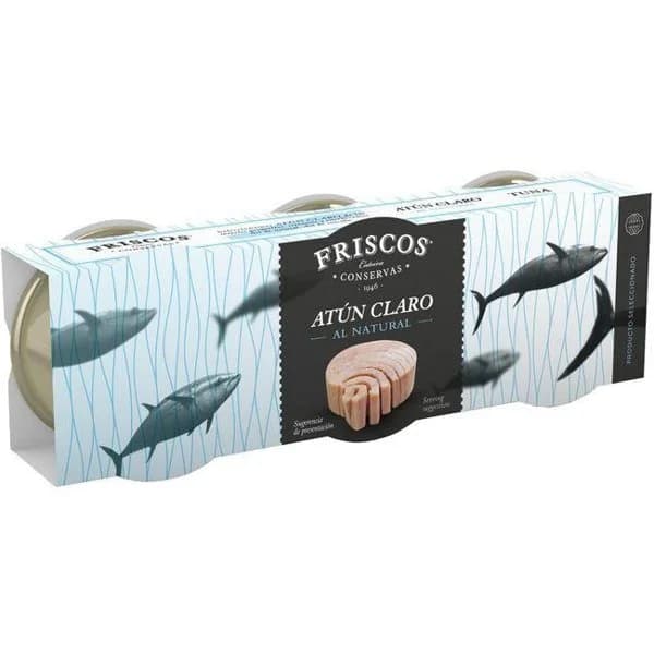 Atún claro natural FRISCOS, pack 3x56 g - 1 ud - Imagen del producto en Findit