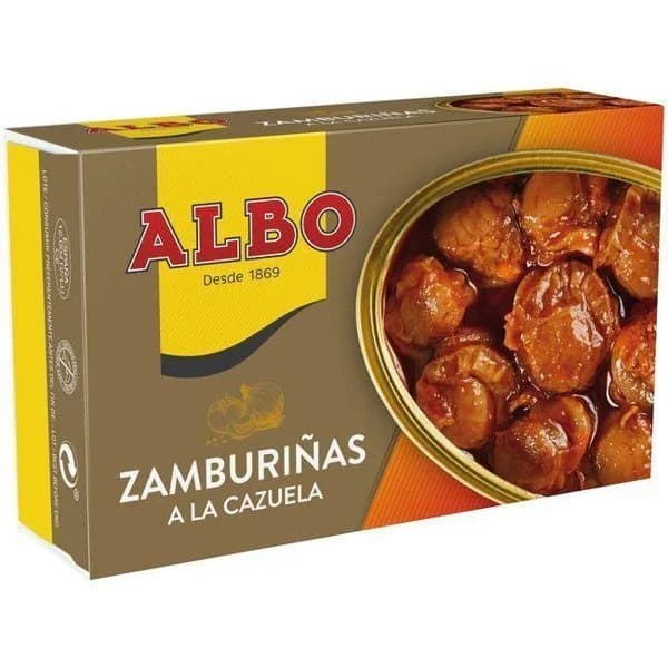 Zamburiña en salsa vieira ALBO, lata 120 g - 1 ud - Imagen del producto en Findit
