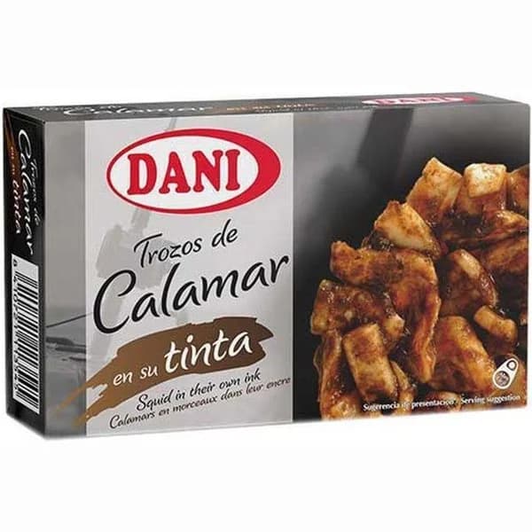 Calamares en su tinta DANI, lata 106 g - 1 ud - Imagen del producto en Findit