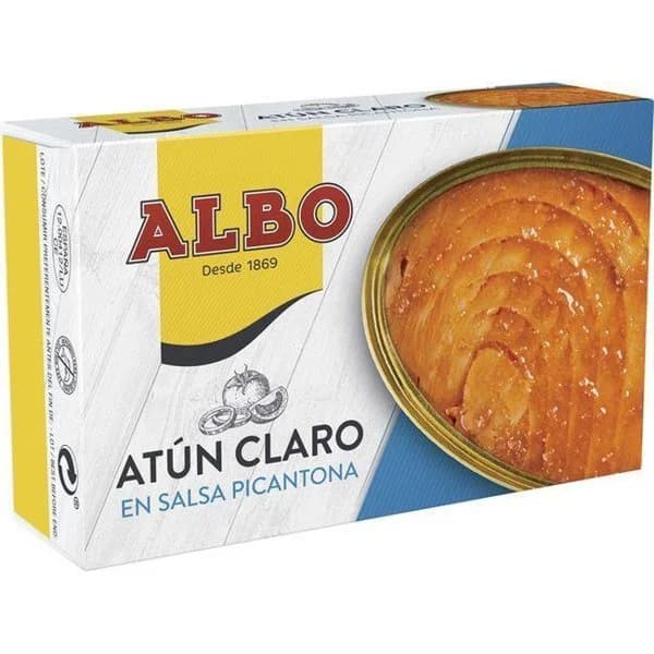 Atún claro picantona ALBO, lata 112 g - 1 ud - Imagen del producto en Findit