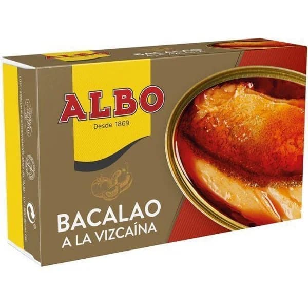 Bacalao a la vizcaína ALBO, lata 115 g - 1 ud - Imagen del producto en Findit