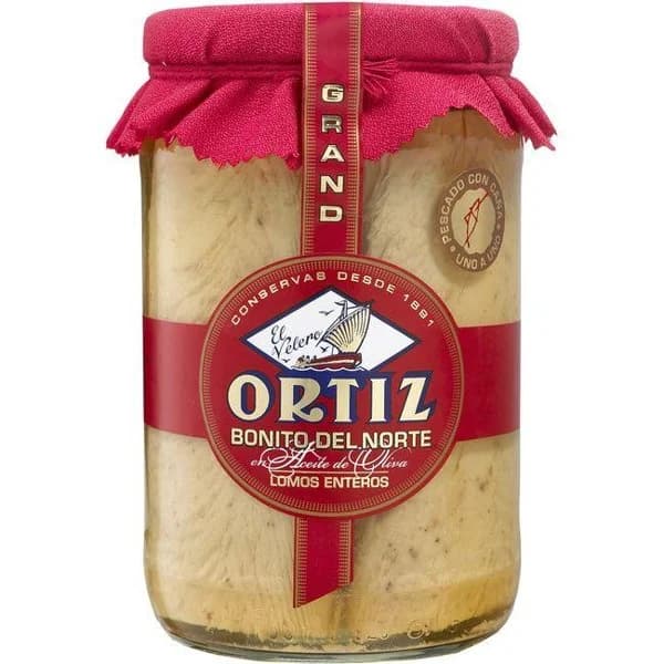 Bonito del Norte en aceite de oliva ORTIZ, frasco 1600 g - 1 ud - Imagen del producto en Findit