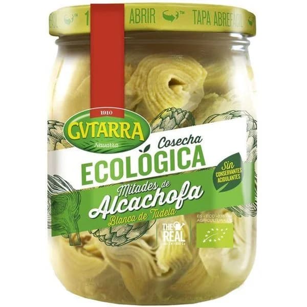 Alcachofas eco en mitades GVTARRA, frasco 315 g - 1 ud - Imagen del producto en Findit