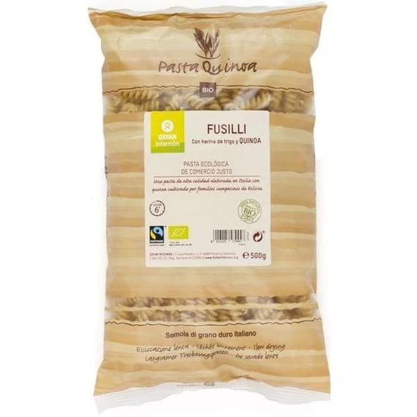 Fusilli quinoa bio INTERMON OXFAM, paquete 500 g - 1 ud - Imagen del producto en Findit