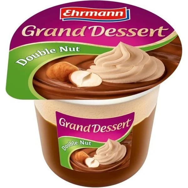 Grand Dessert doble avellana EHRMANN, tarrina 190 g - 1 ud - Imagen del producto en Findit