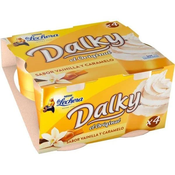 Dalky de vainilla-caramelo LA LECHERA, pack 4x100 g - 1 ud - Imagen del producto en Findit