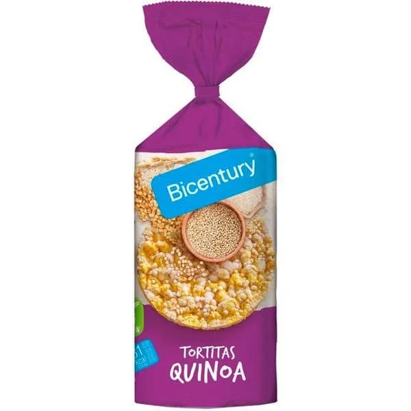 Tortitas de maíz y quinoa BICENTURY, paquete 136 g - 1 ud - Imagen del producto en Findit