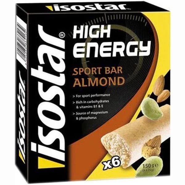 Barra high energy de almendras ISOSTAR, caja 150 g - 0.15 kg - Imagen del producto en Findit