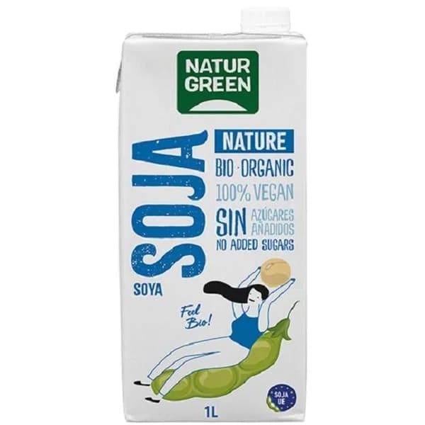 Bebida de soja eco NATURGREEN, brik 1 litro - 1 ud - Imagen del producto en Findit